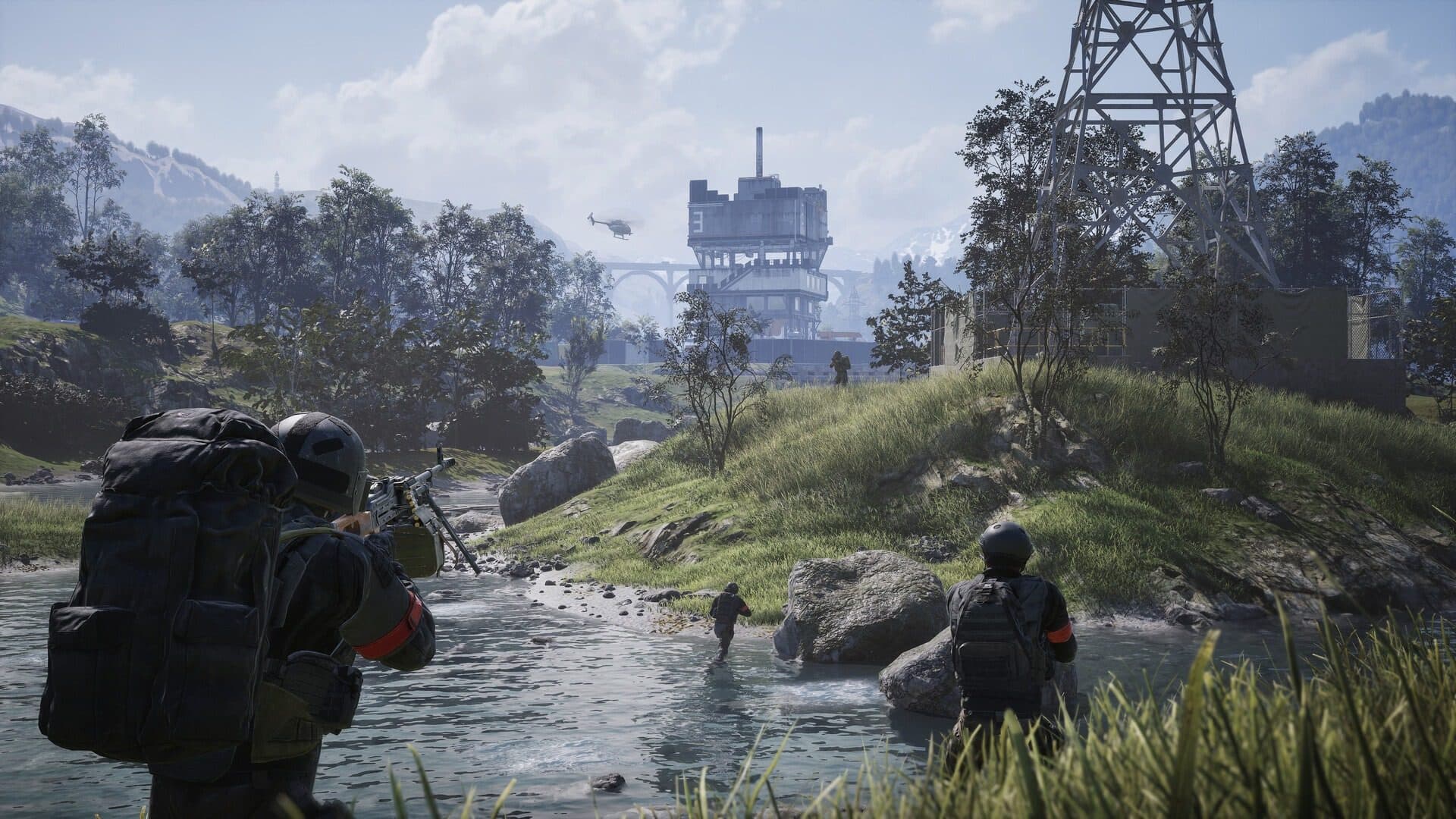 WARDOGS Early Access : escouade près d’une rivière, hélicoptère et avant-poste (guide config PC 2026)