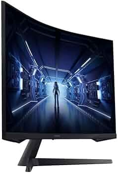 Samsung Odyssey G5 — 27" QHD incurvé — 144 Hz — 1 ms — FreeSync Premium — HDMI / DP — photo produit Amazon