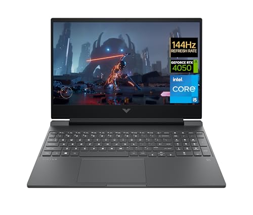 HP Victus Gaming Laptop 15-fa1650nd | 15,6 tum Full HD Antiglare 144Hz IPS | Intel Core i5-12500H | 16 GB RAM | 512 GB SSD | NVIDIA GeForce RTX 4050 Grafikkort Window 11 Home OS QWERTY upplyst