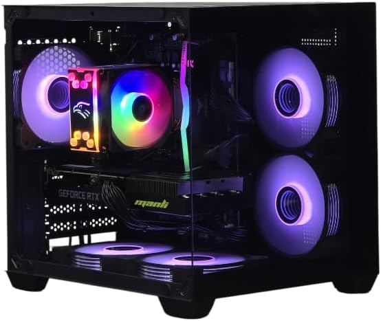 SNO Gaming Desktop – Intel i5-14400F, RTX 5060 8GB GPU, 8GB DDR4, 1TB SSD, Windows 11 Pro – High FPS Gaming PC (Black, I5 14400F RTX 5060 8GB NVIDIA, 1, TB, Windows 11 Pro, 16, GB)