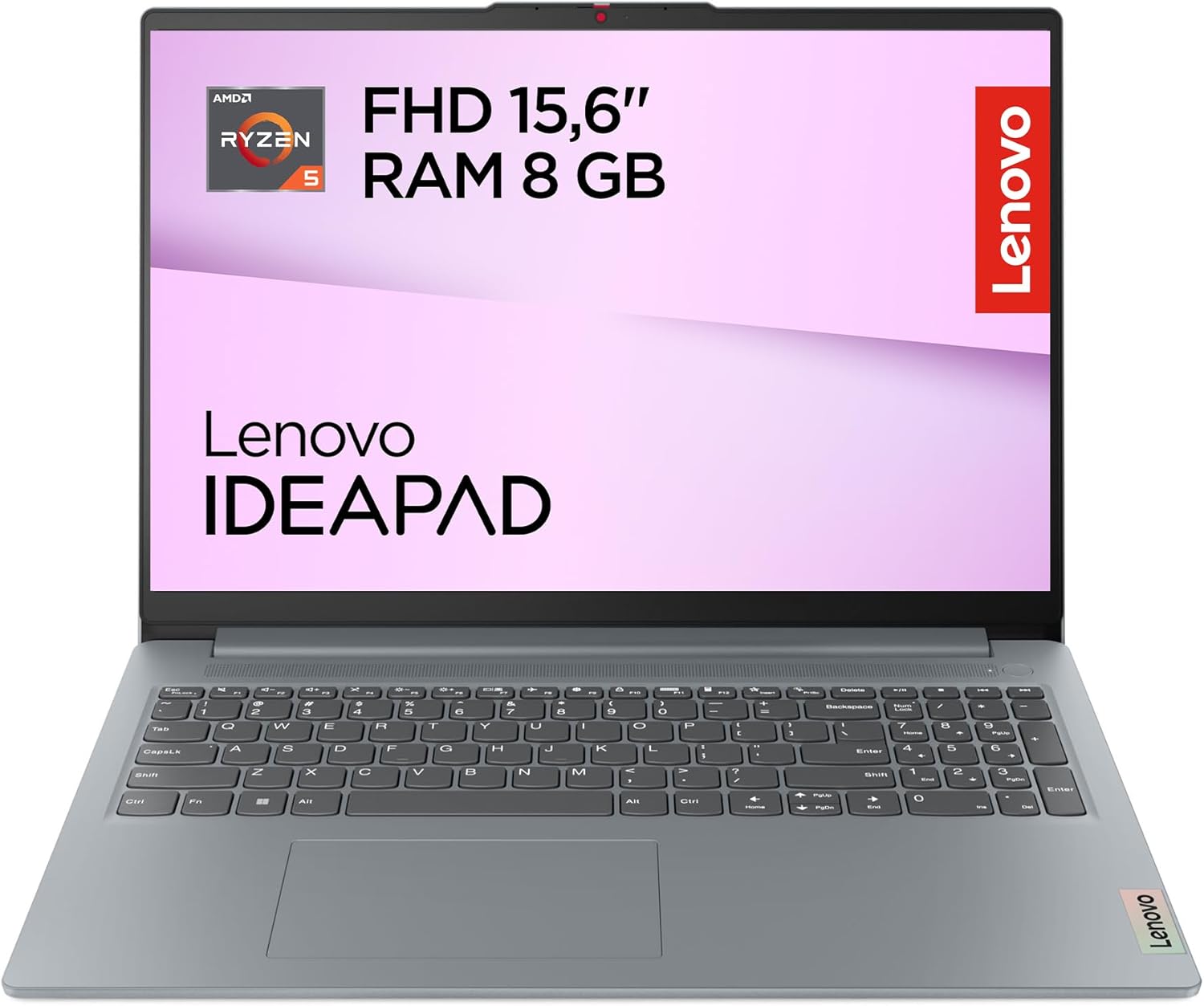 Lenovo IdeaPad Slim 3 Notebook 15.6'' FHD (1920x1080), AMD Ryzen 5 7520U, RAM 8GB, 512GB SSD, Windows 11 Home, WiFi 6 - Arctic Grey