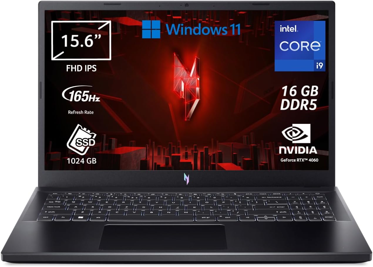 Portable gaming Acer Nitro V ANV15-51 — Intel Core i9-13900H, NVIDIA GeForce RTX, Windows (SE)