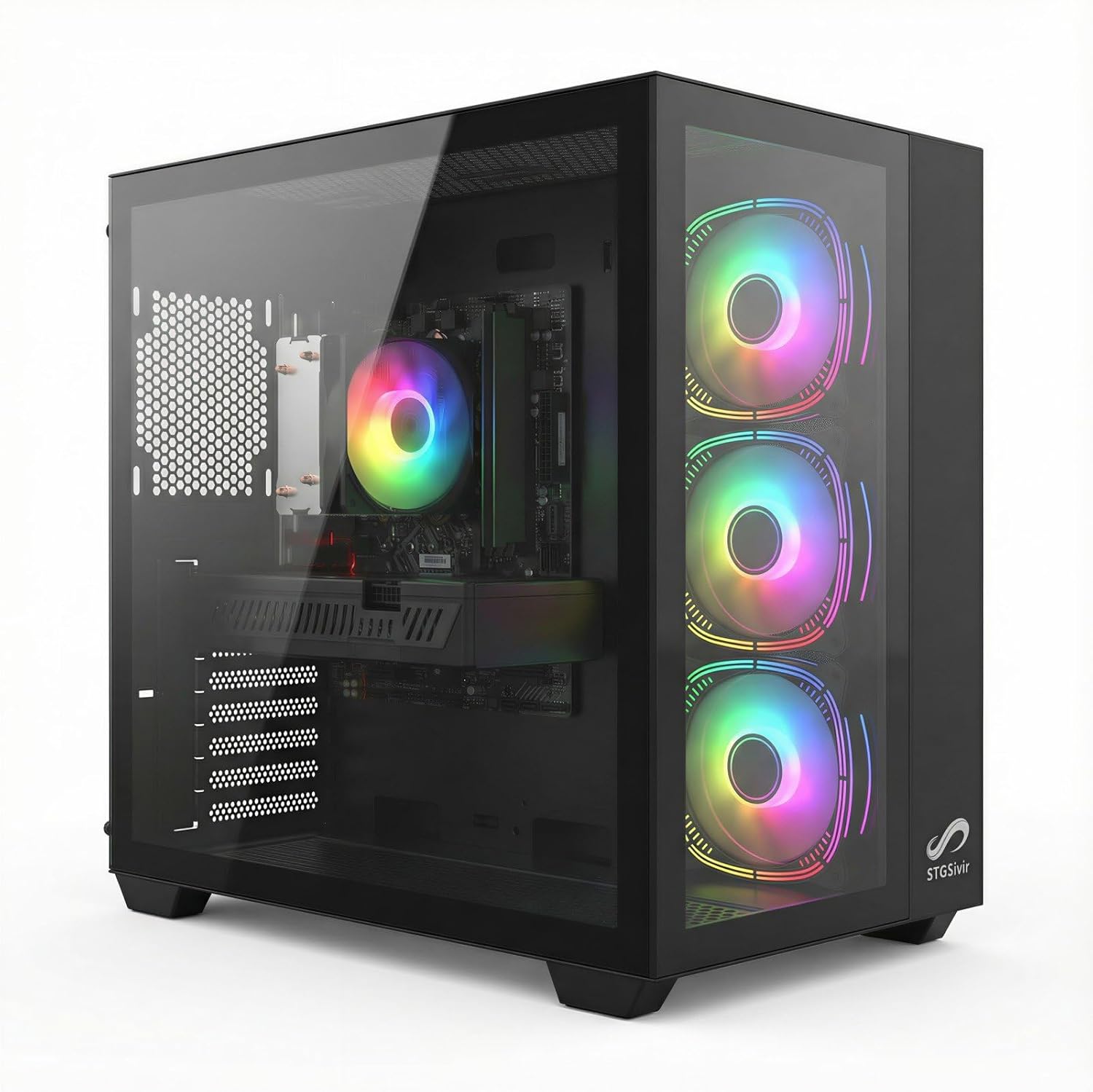 STGsivir — AMD Ryzen 5 3400G, GeForce RTX 2060 Super 8GB, 16GB DDR4, 1TB SSD, WiFi 6, Windows 11 Pro (IE)