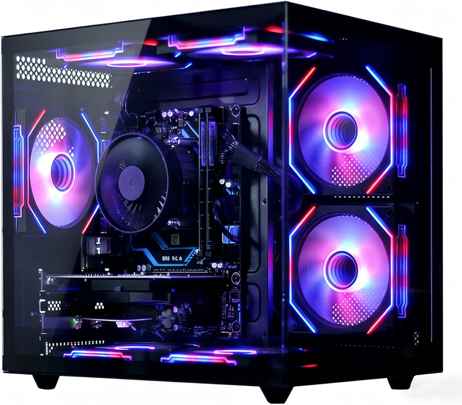 suevery Prebuilt Gaming PC Desktop