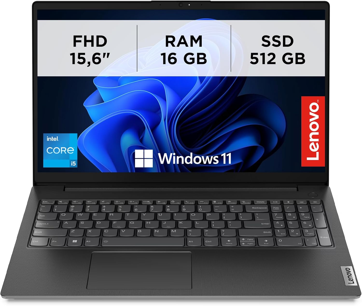 Portable Lenovo V15 G4 IRU 15,6" — Intel Core i5-13420H, 16 Go RAM, SSD 512 Go (PL)