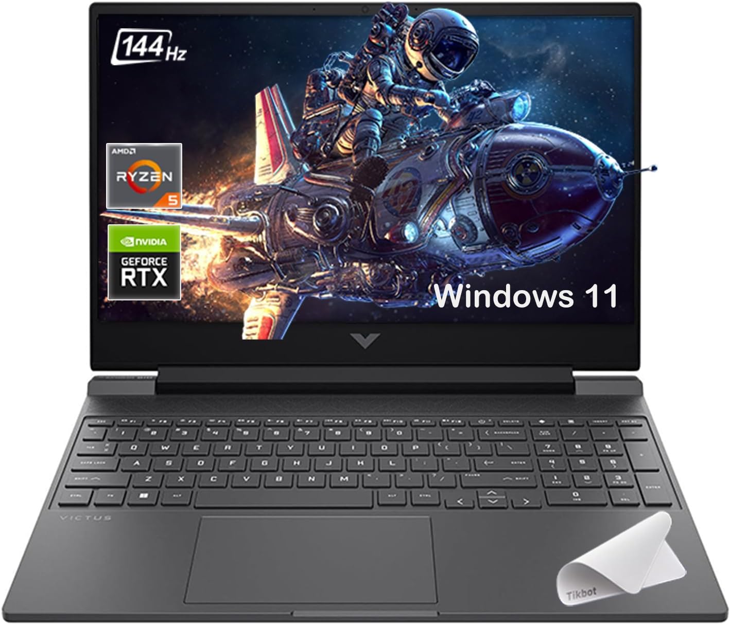 HP (Upgraded) Victus 15.6" 144Hz Full HD Gaming Laptop - AMD Ryzen 7 7445HS -NVIDIA GeForce RTX 4050-Windows 11-Copilot-with Mouse Pad (32GB RAM |1TB PCIe SSD+Mouse pad)