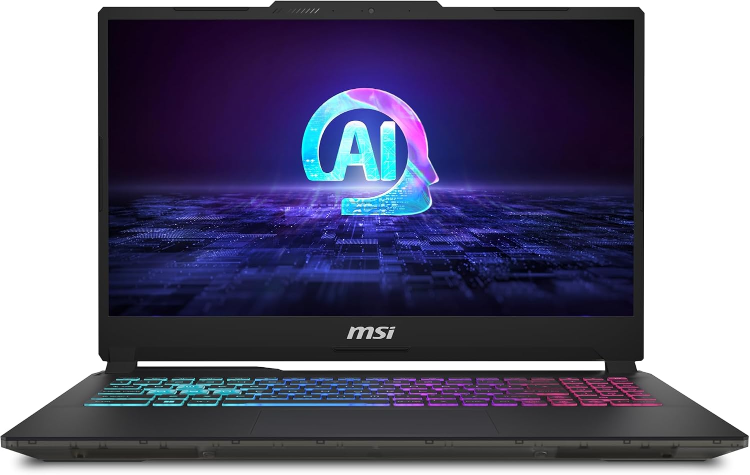 MSI Cyborg 15 Inch FHD Gaming Laptop - (Intel Core Ultra 7 155H, NVIDIA GeForce RTX 4050, 16GB RAM, 512GB SSD, Windows 11 Home) - Translucent Black
