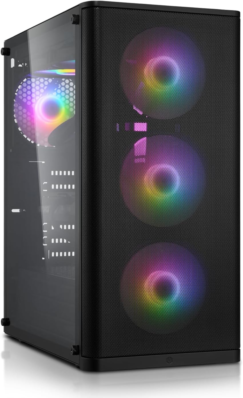 Memory PC Gamer Ryzen 7 5700X — NVIDIA RTX 5060 8 Go, 16 Go RAM DDR4, SSD M.2 1 To, Windows 11 Pro