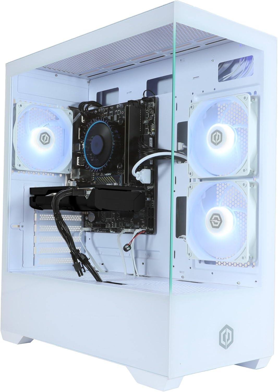 CyberPowerPC Wyvern (white) — AMD Ryzen 5 5500, NVIDIA RTX 5060 8GB, 16GB RAM, 1TB NVMe SSD, 650W PSU, WiFi, Windows 11 (IE)