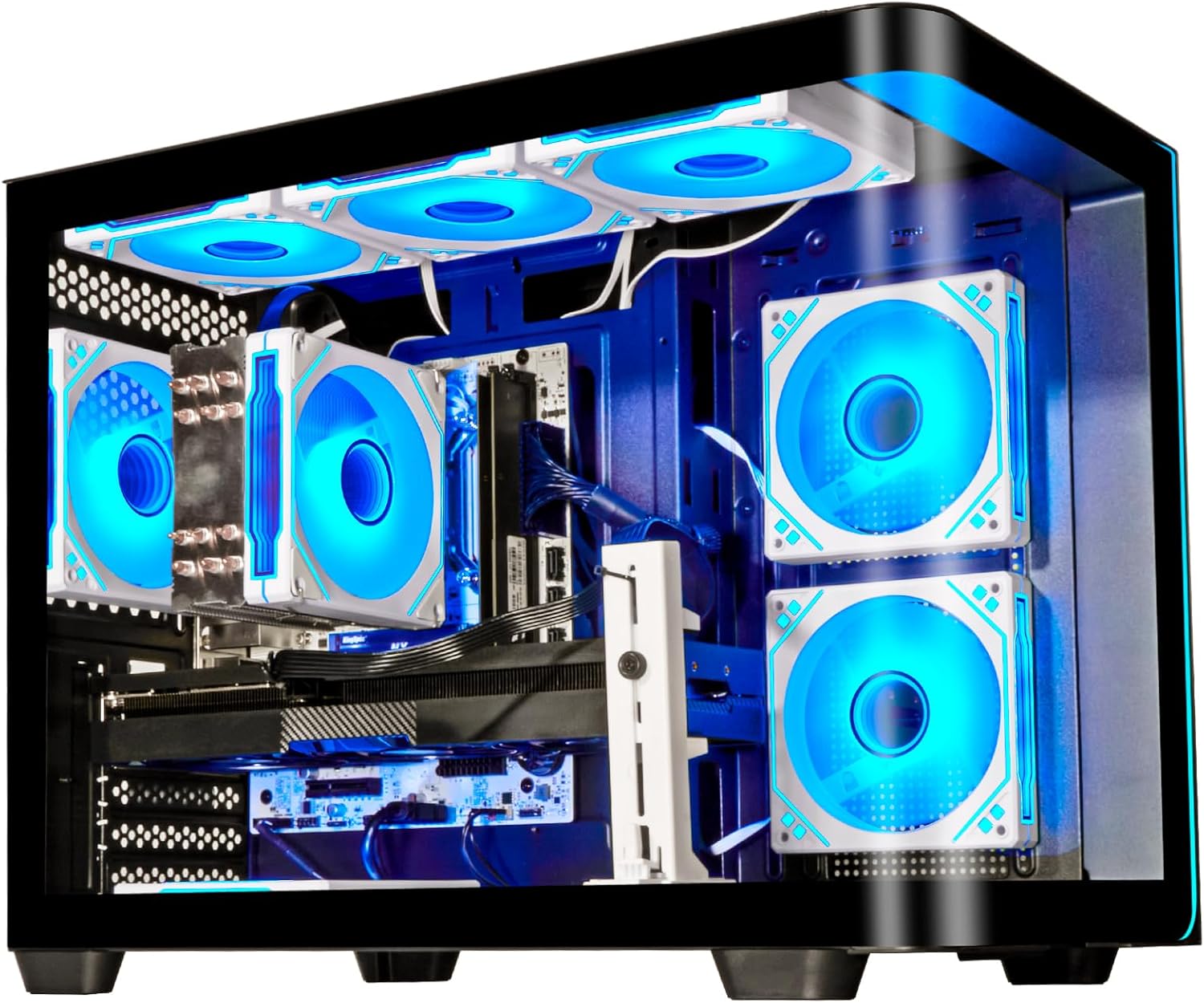 Gaming Desktop PC Core Ultra 7 265KF | GeForce RTX 5070 12GB GDDR7 | 16GB DDR5 RAM | 1TB NVMe SSD 3.0 | High-Performance Tower for 4K 8K VR Gaming, Streaming & Content Creation