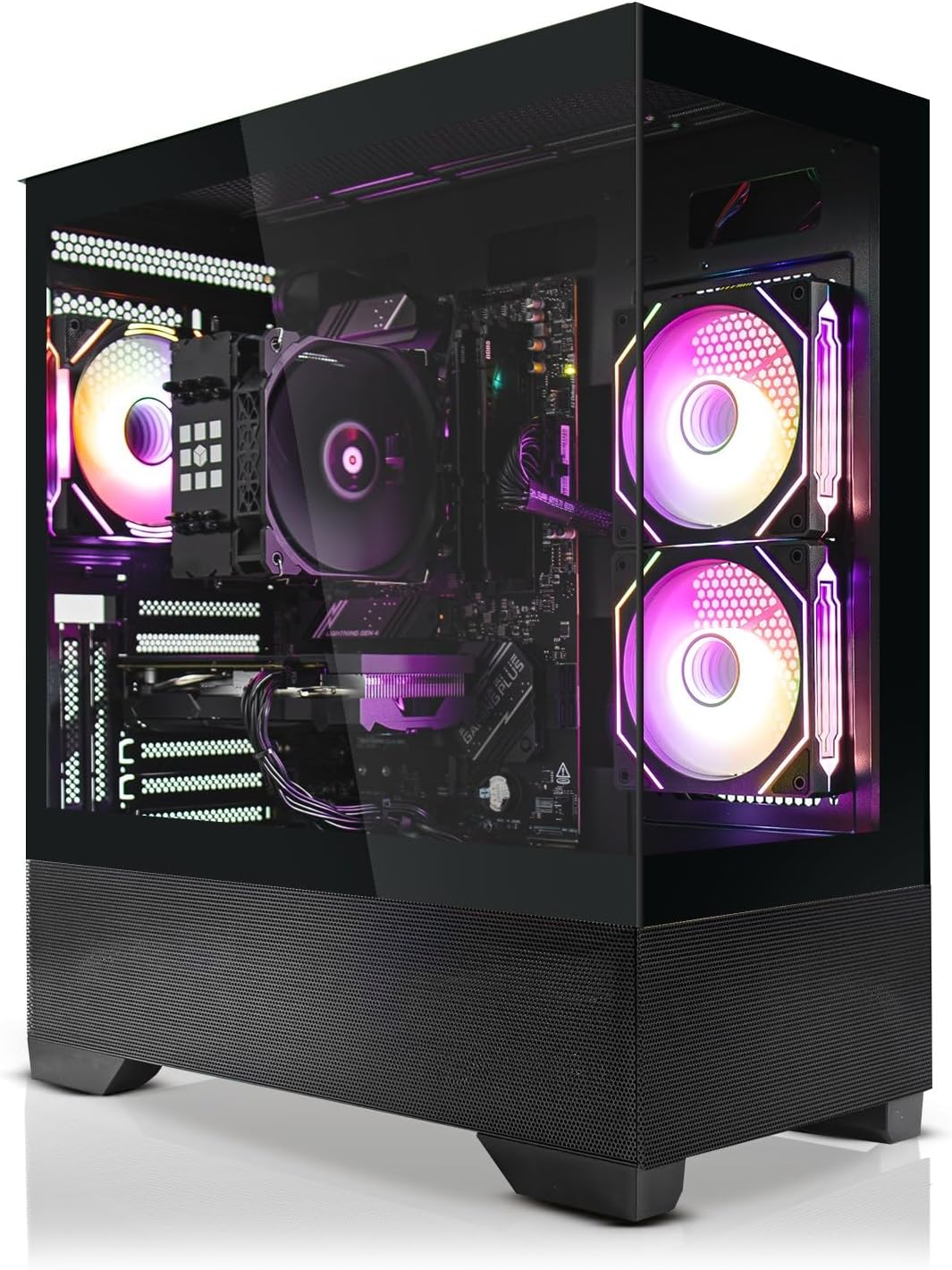 SYSTEMTREFF PC Gamer High-End — AMD Ryzen 7 7800X3D, NVIDIA RTX 5070 12 Go, 32 Go DDR5, 1 To NVMe, Windows 11