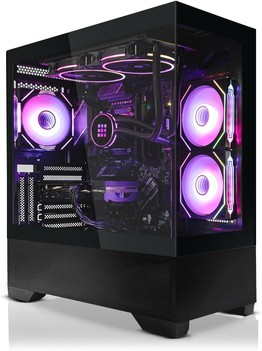 SYSTEMTREFF PC Gamer Basique — AMD Ryzen 5 4500, NVIDIA RTX 5050 8 Go, 16 Go RAM, 1 To M.2 NVMe, Windows 11
