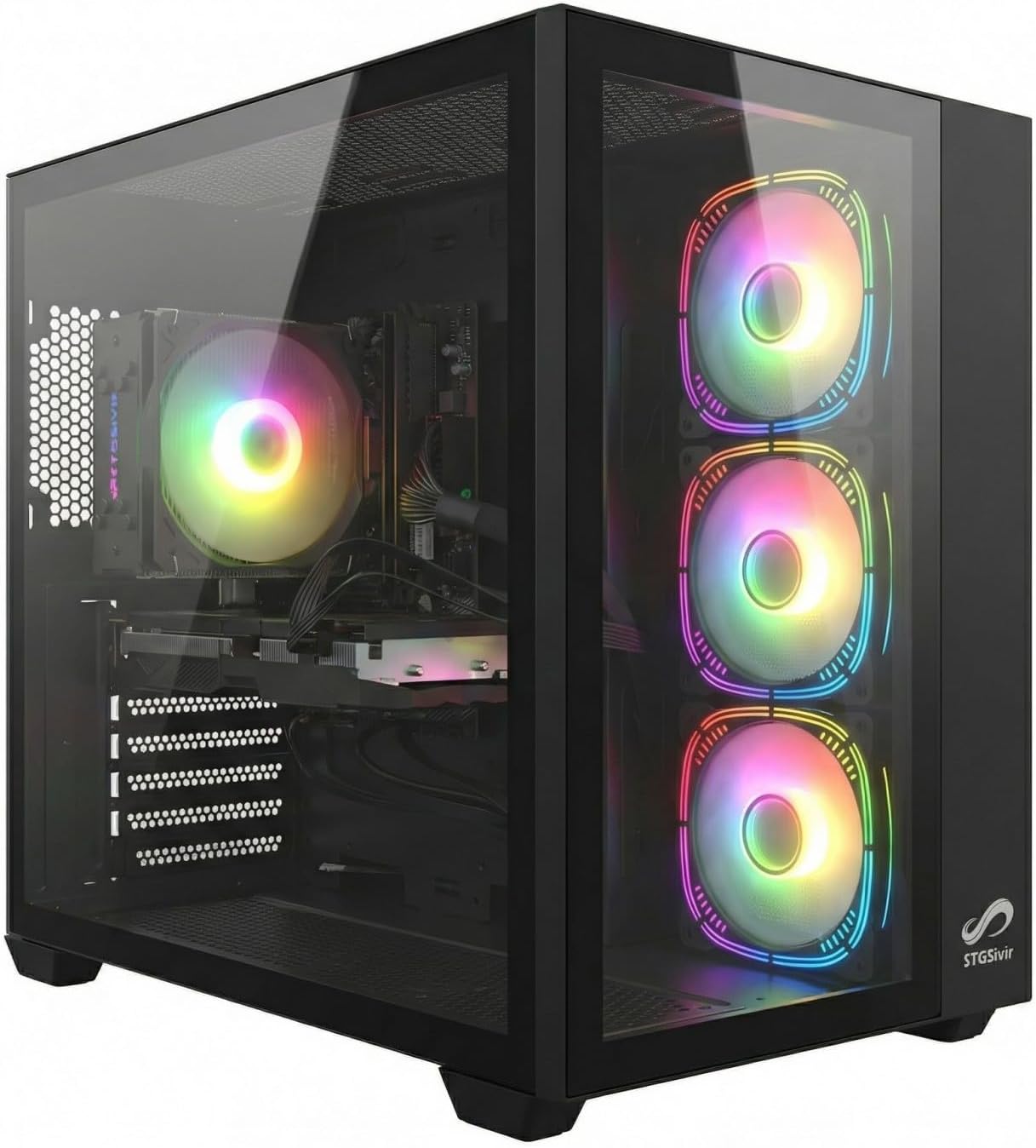 STGsivir Gaming-PC — GeForce RTX, bis 3,9 GHz, Streaming & Gaming, Windows