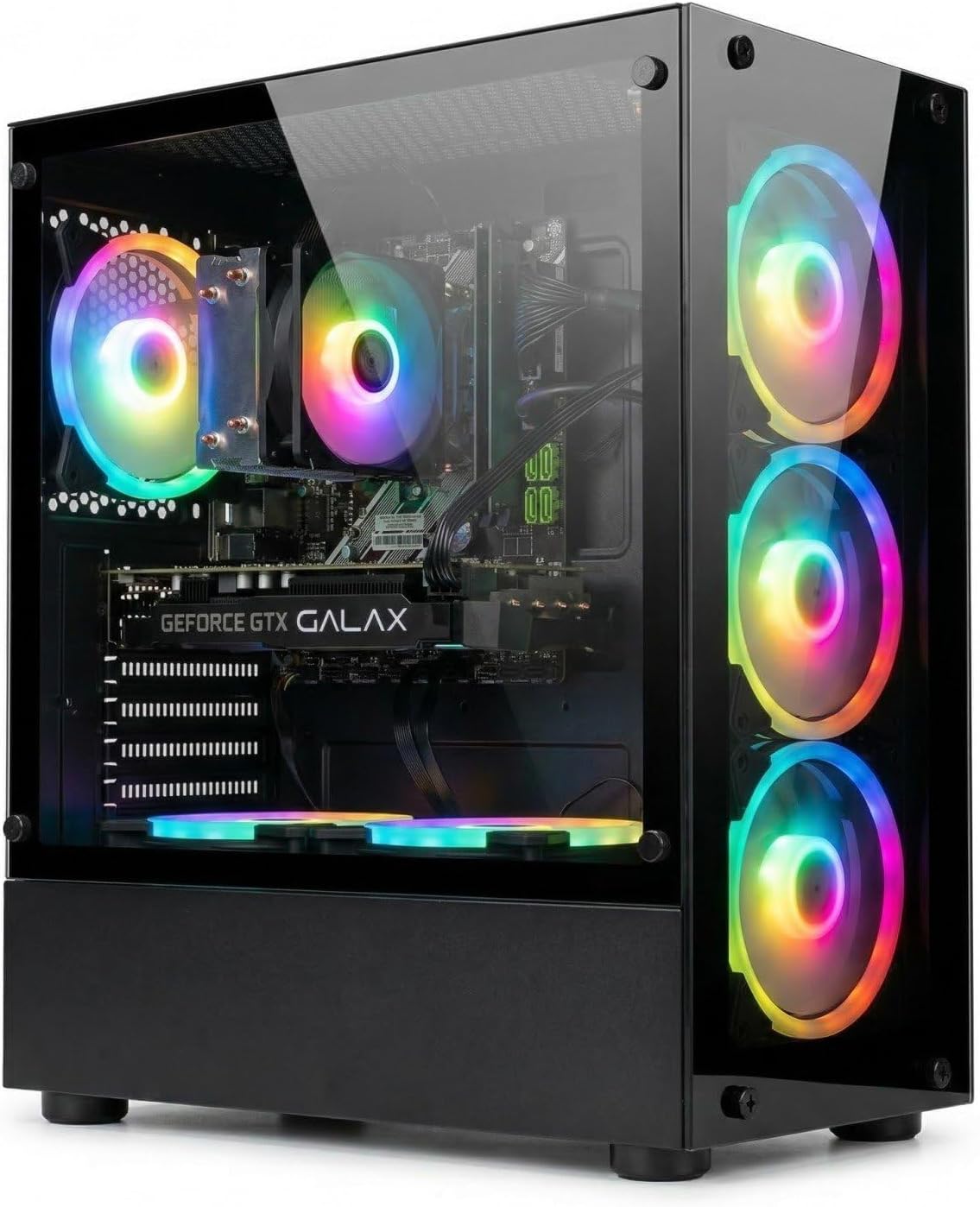 STGSivir PC Gaming Fisso, Computer Gaming, Core i7 fino a 3.9 GHz • Nvidia GTX 1660 Super 6GB GDDR6 • 16GB RAM • 512GB SSD • WiFi 6 • BT • Windows 11 Pro