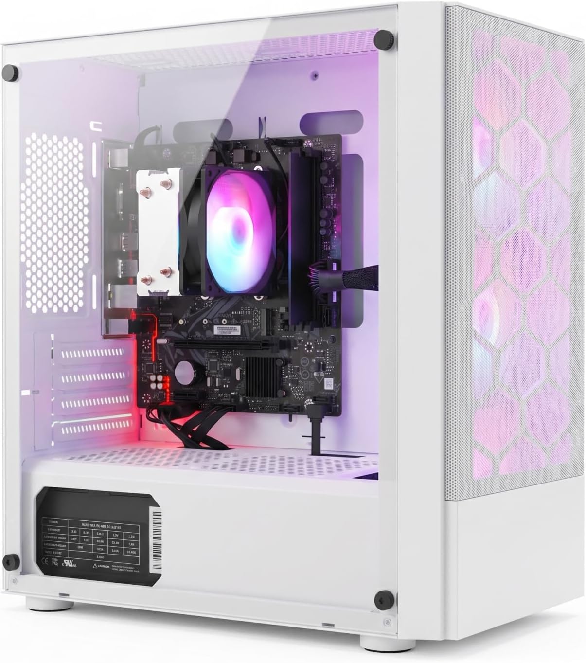 STGSivir PC Gaming Fisso, Computer Gaming, Ryzen 5 3400G fino a 4.2 GHz • Grafica Integrata Radeon Vega 11 • 16GB DDR4 RAM • 512GB SSD • WiFi 6 • BT • Windows 11 Pro