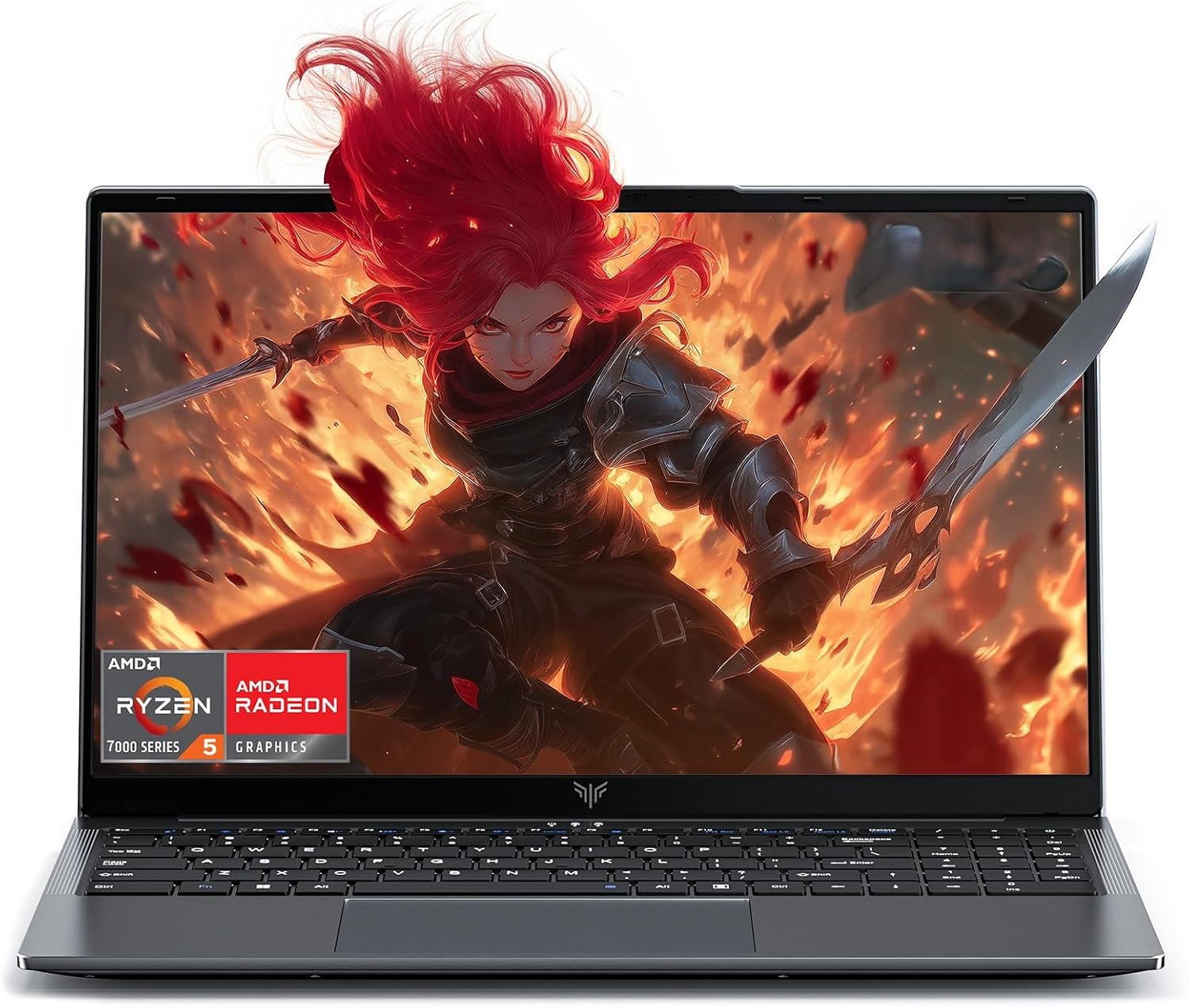 Ordenador Portátil Gaming,Ryzen 7 H255,hasta 4,9 GHz,Pantalla FHD de 16 Pulgadas,16 GB de RAM DDR5 a 4800 MHz,SSD de 512 GB,Teclado Retroiluminado,WiFi-6