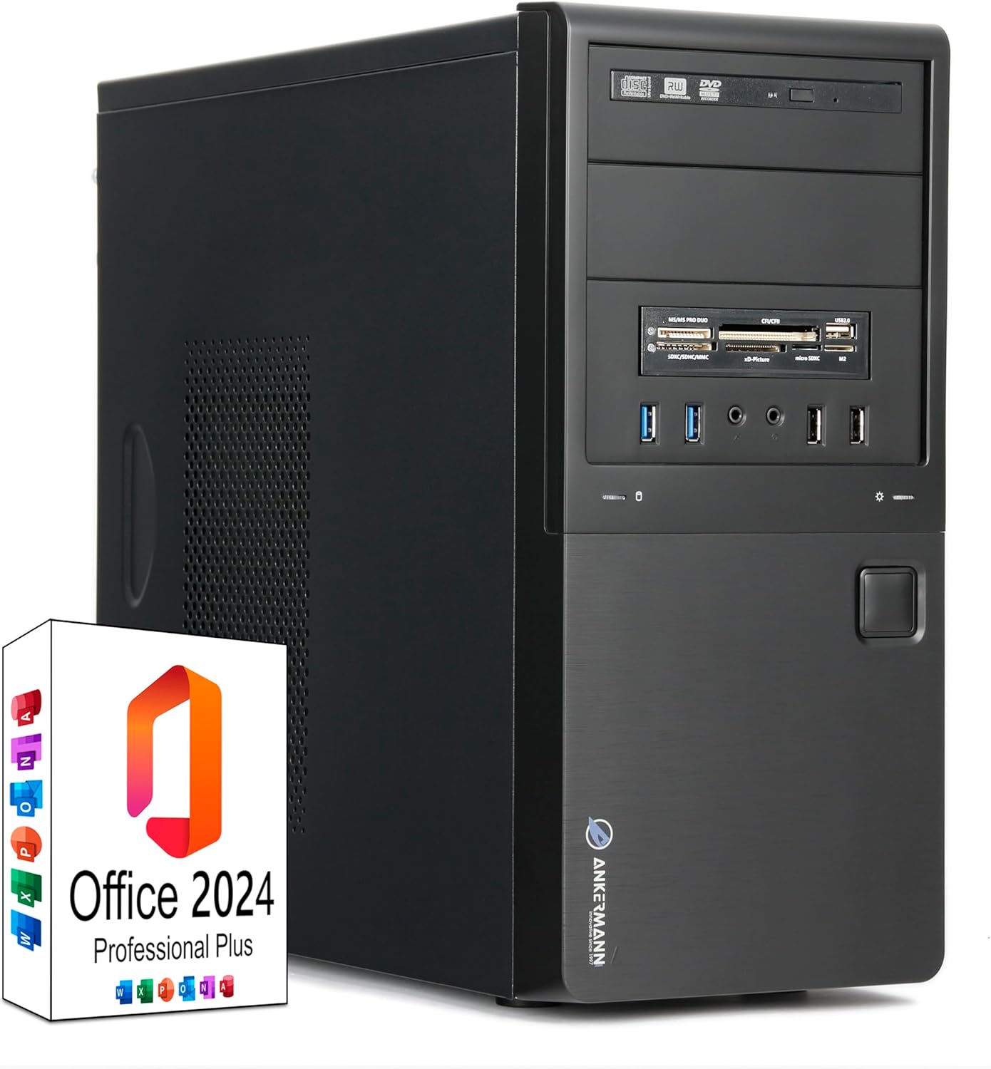 Ankermann Smart Office | Intel Core i7-7700 | 16GB RAM | 480GB SSD | Windows 10 | WiFi | MS Office 2024