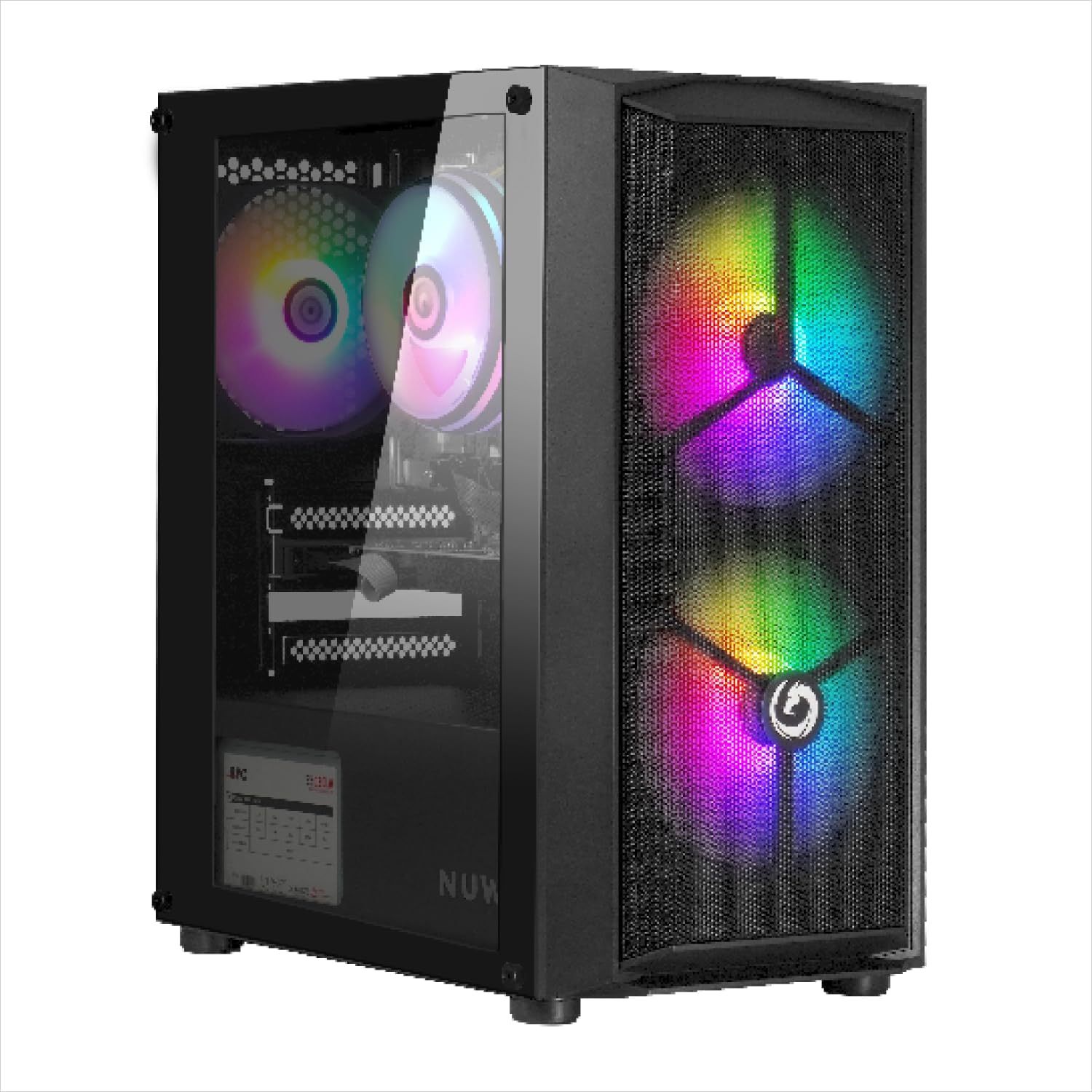 Nuwo PC Gaming Fisso Preassemblato | Intel Core i5 fino a 3.8GHz | RX 5500 8GB GDDR5 | 16GB RAM, SSD 1TB | Windows 11 Pro Preinstallato, WiFi USB Incluso, Pronto all'Uso | Boss Battle