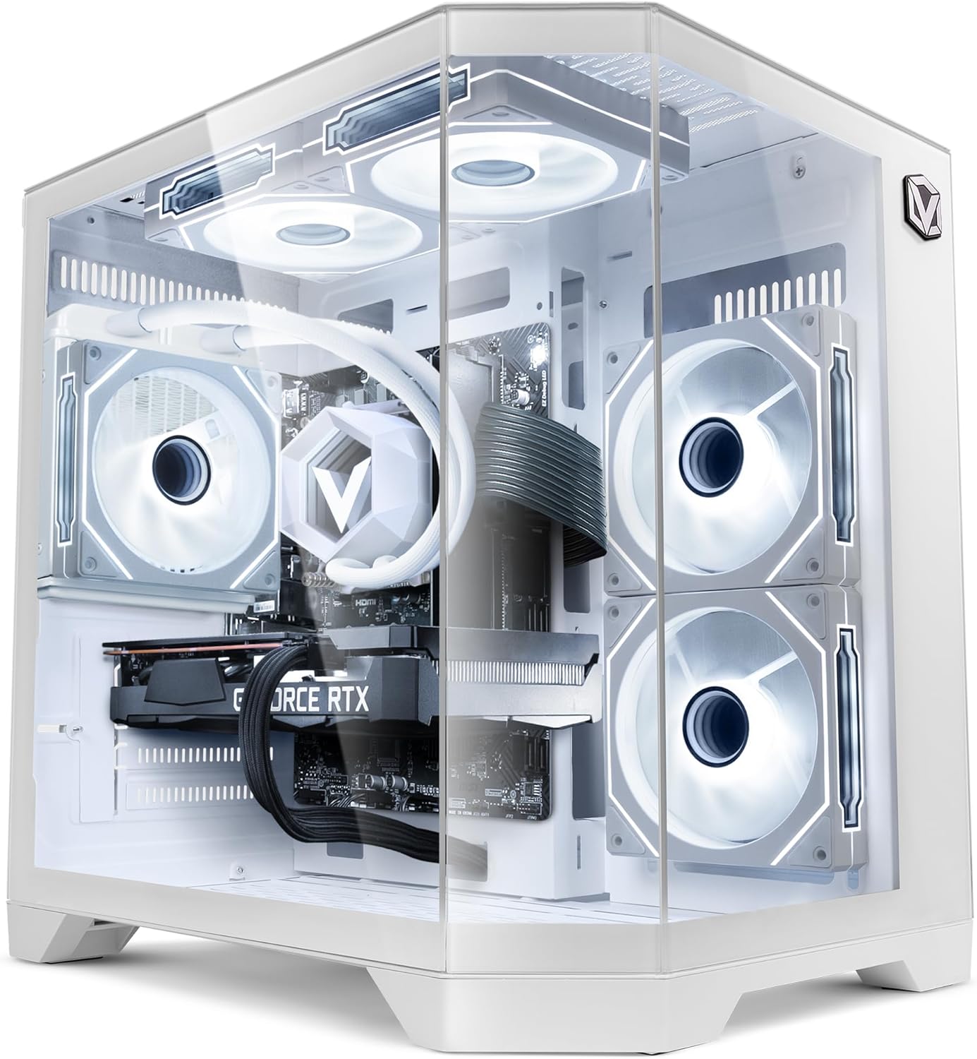 Vibox IV-638 Gaming PC • AMD Ryzen 7 5700X 8 kernen • Nvidia RTX 5050 8GB • 16GB RAM • 500GB SSD • Windows 11 • WiFi 6 + Bluetooth 5.4