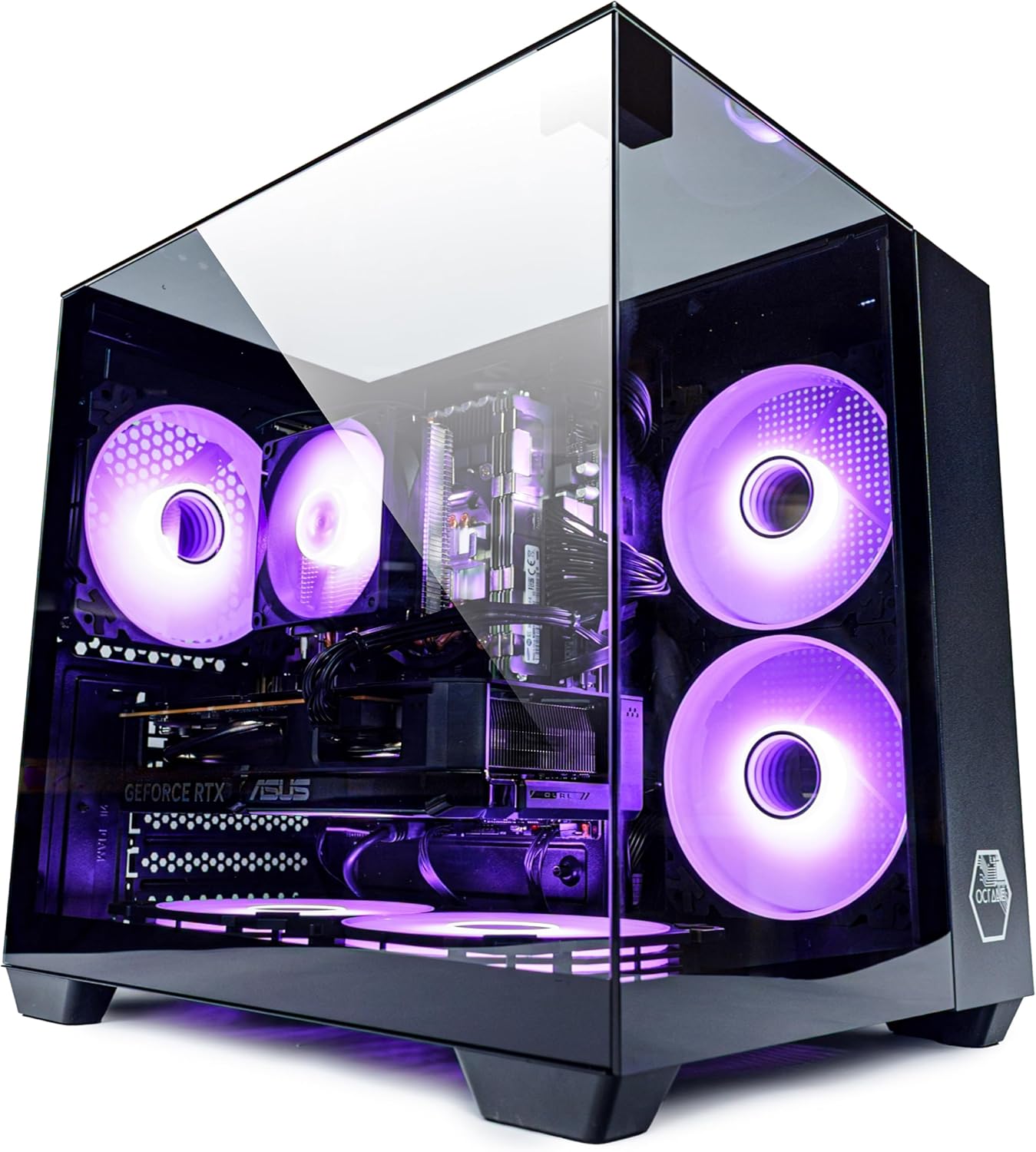 Gaming PC Venom Black Luftkühlung, RGB, bis 128GB RAM, GTX 1660S/ RTX 3050/ RTX 5060, bis 2TB SSD, Intel E5, WiFi, BT (2. Grafikkarte: NVIDIA RTX 3050, 64GB RAM | 500GB SSD)