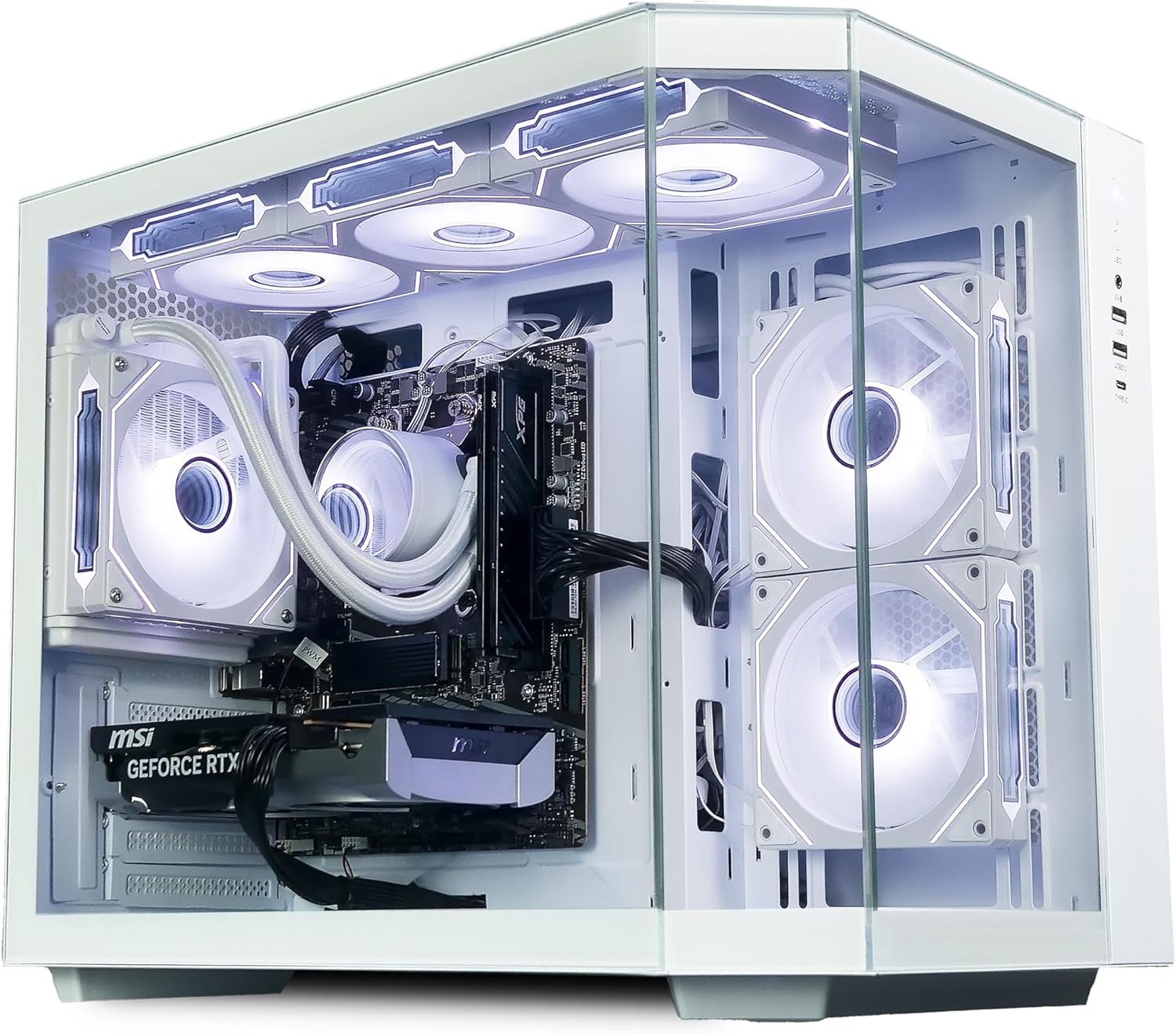 ionz Apex White — AMD Ryzen 5 5600, NVIDIA RTX 5060, 16GB RAM, 1TB NVMe SSD, 120mm AIO, 600W PSU, WiFi, Windows 11 (IE)
